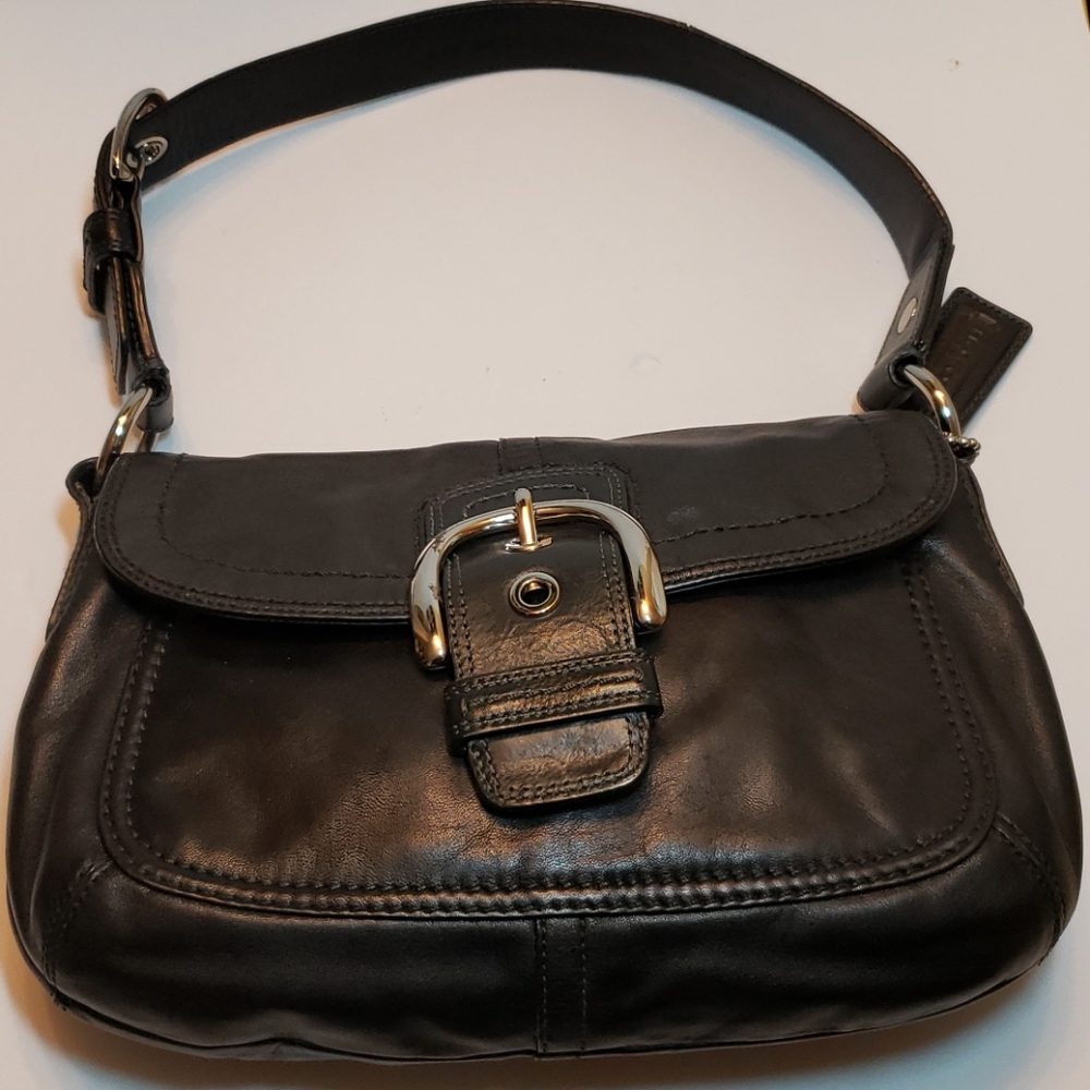 Coach shoulder black bag